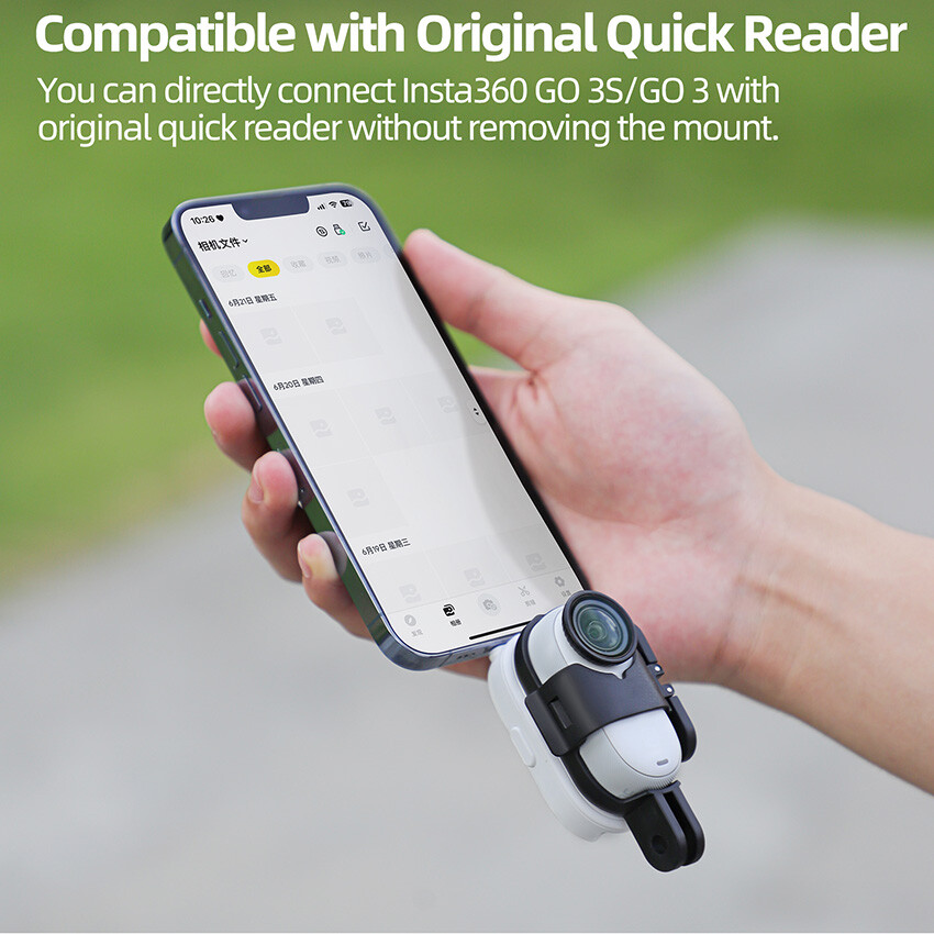 Foldable Vertical Horizontal Mount Adapter Bracket for Insta360 GO 3S/3 Camera