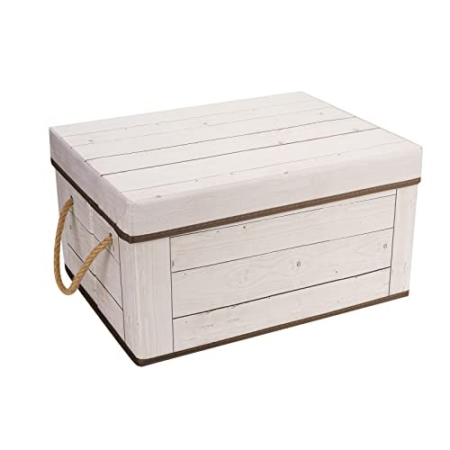 Livememory Memory Box for Keepsake, Decorative Storage Box with Lids and Handles