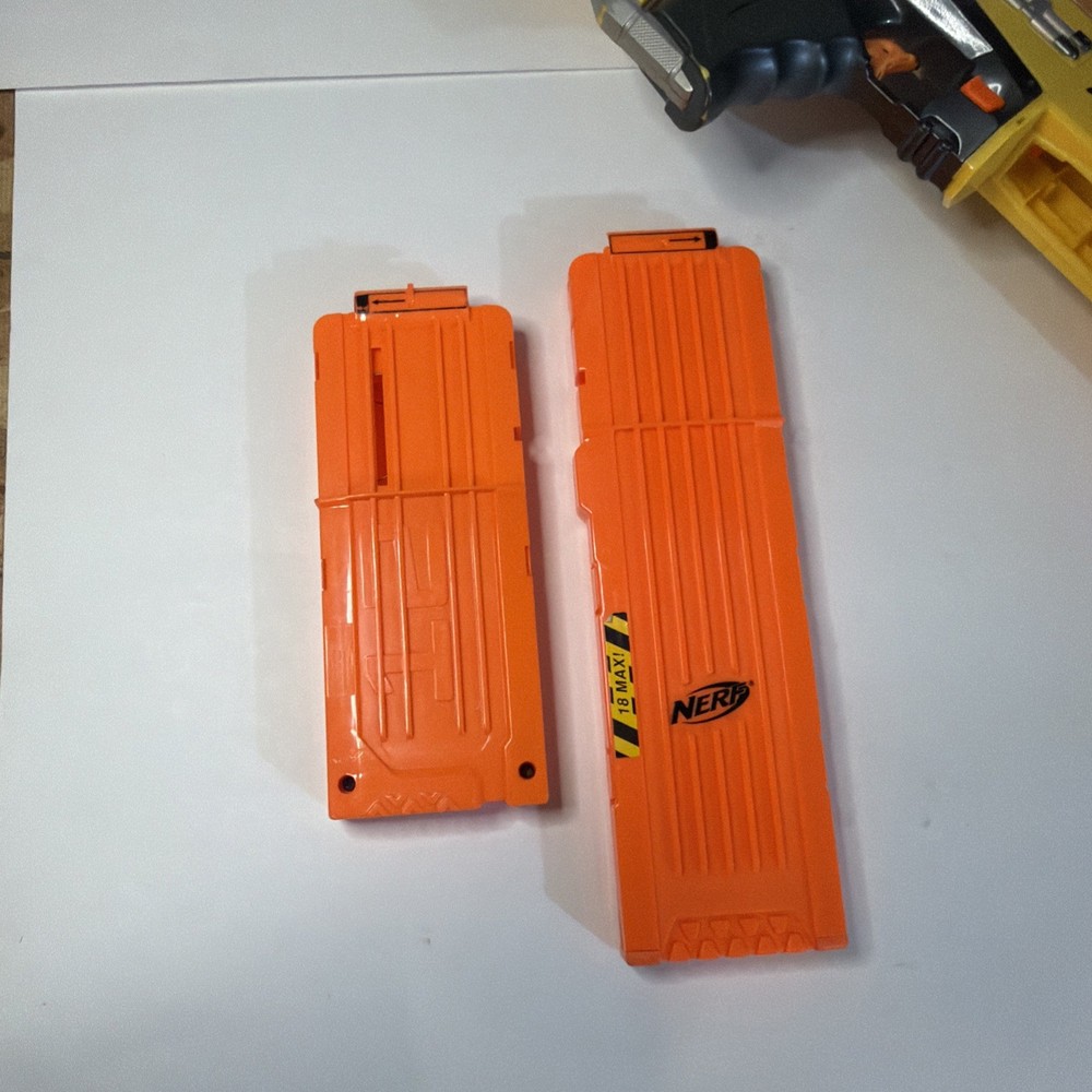 Nerf N Strike Stampede ECS Working Blaster with/Clips/Shield/darts- TESTED