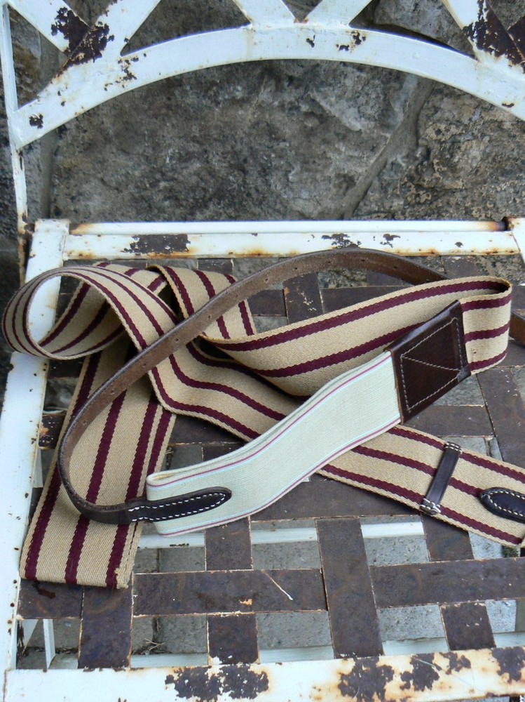 Striped Surcingle to Secure Blanket Unbranded Buckle Strap Web Elastic Leather