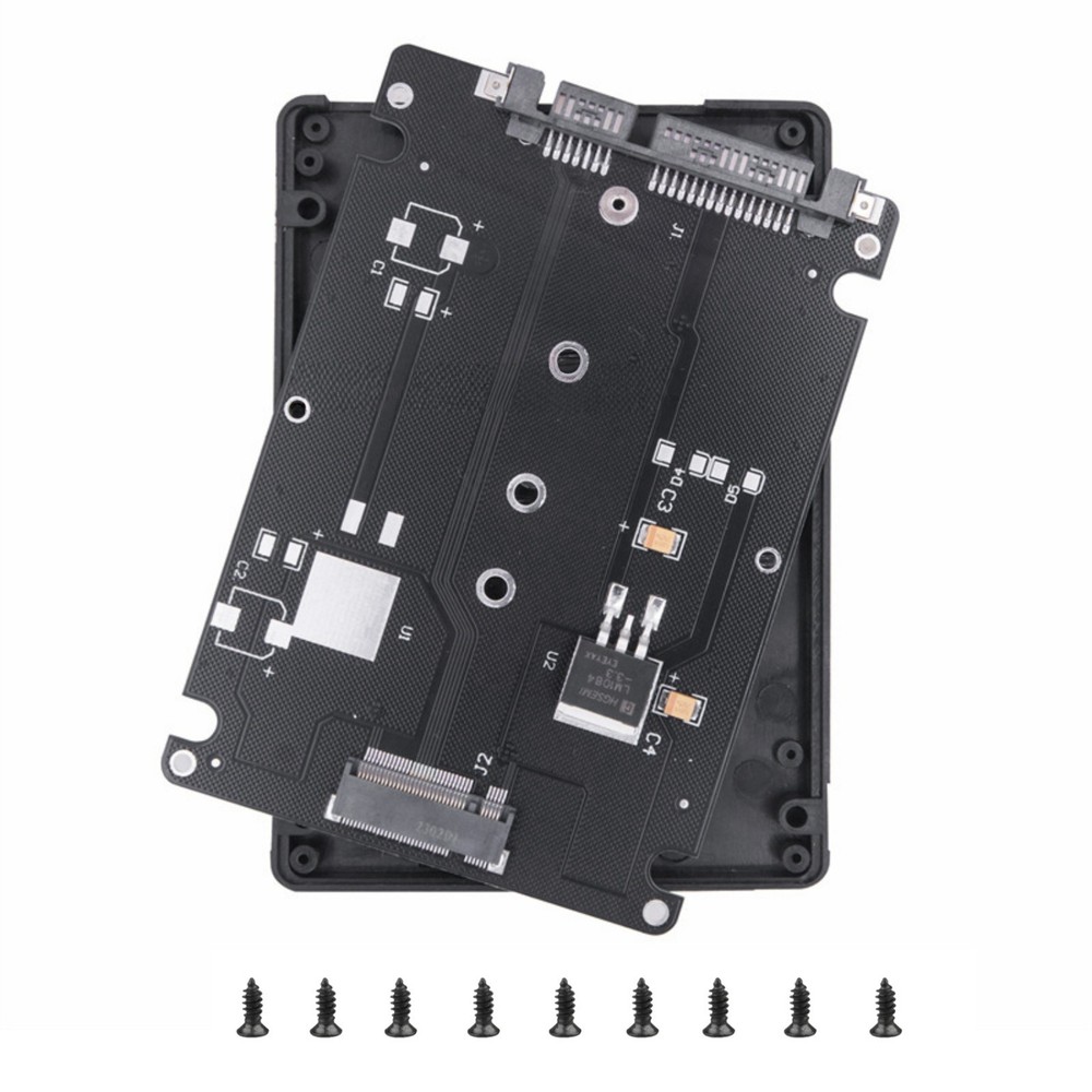 M.2 NGFF to 2.5" SATA Converter 6Gbps Enclosure Support B&M Key Win/Linux