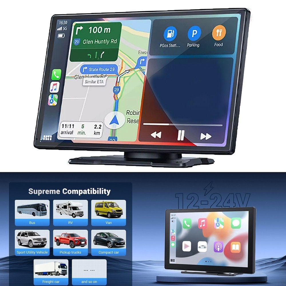 Wireless Connectivity 9 Inch Monitor Featuring Backup Camera Functionality