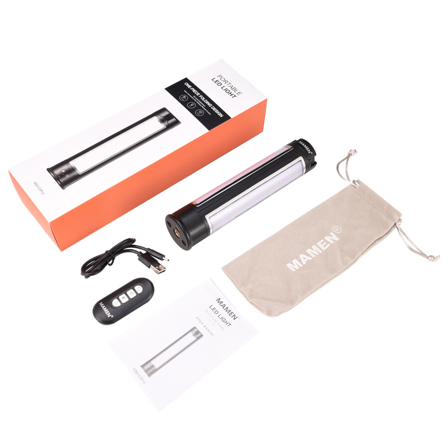 Mamen KM-03 Pro Handheld Multi-angle LED Video Fill Light with Remote Control