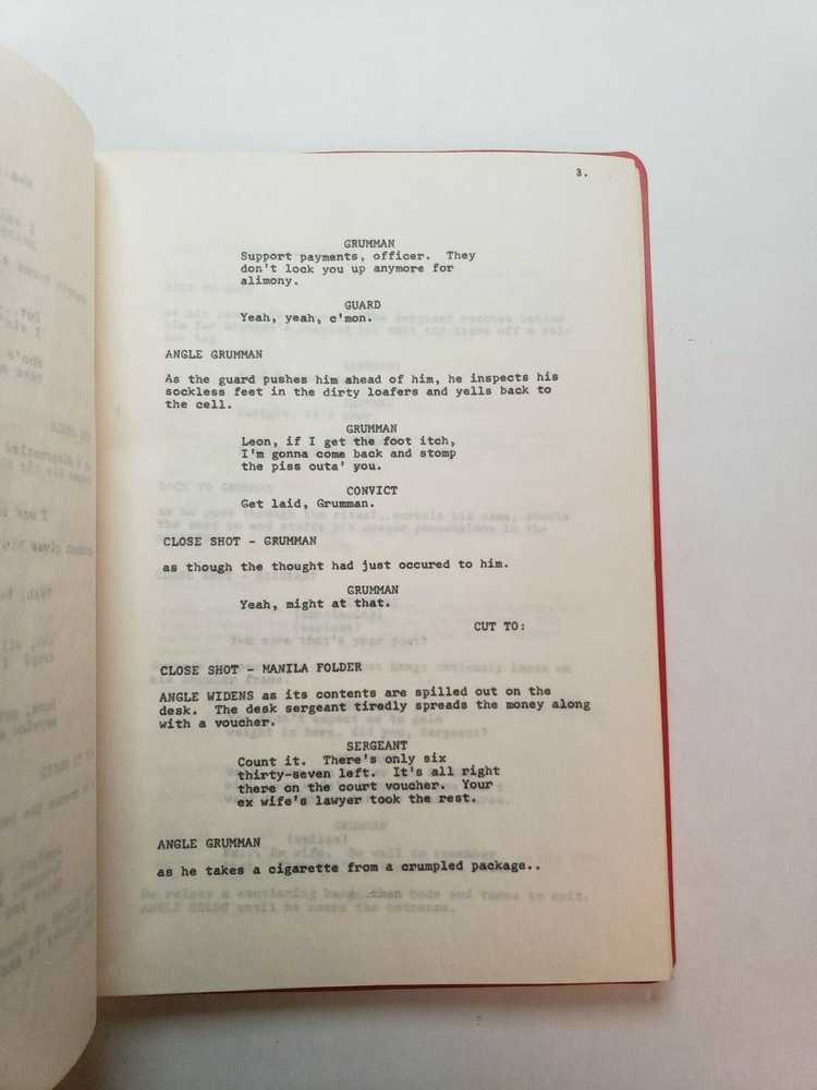 THE TAKE / B.W. Sandefur 1970's Unproduced Move Script Screenplay