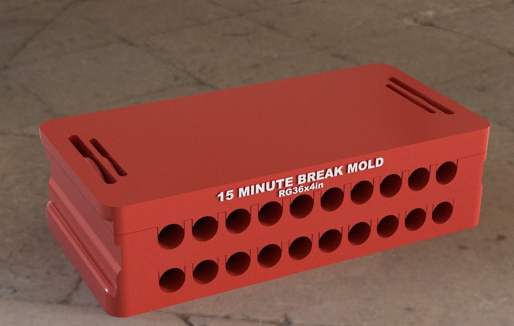 Cigar Mold - RG38x4in  STACKABLE DESIGN