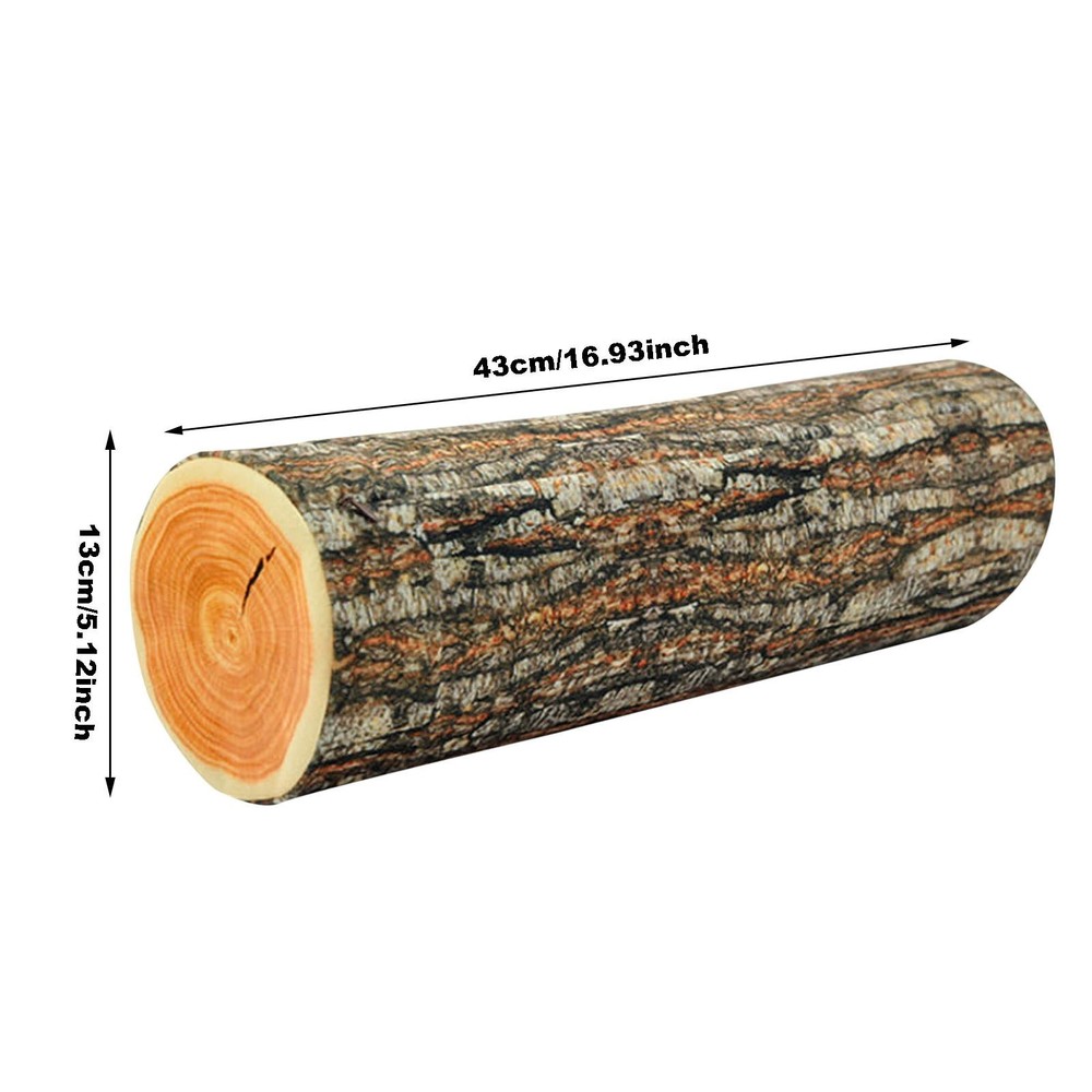 Tree Branch Pillow Long Cylindrical Stump Creative High Simulation Cushion