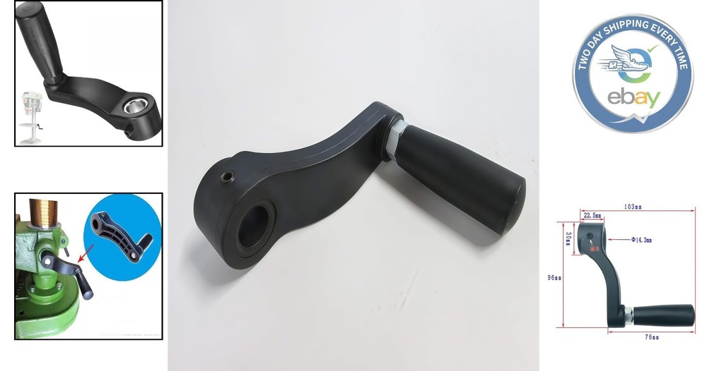 3.7-Inch Drill Press Crank Handle - Easy Install T-Handle for Professionals