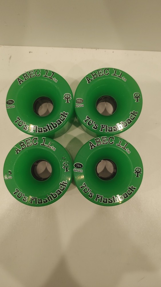 abec 11 70's flashback skateboard Green wheels 78a