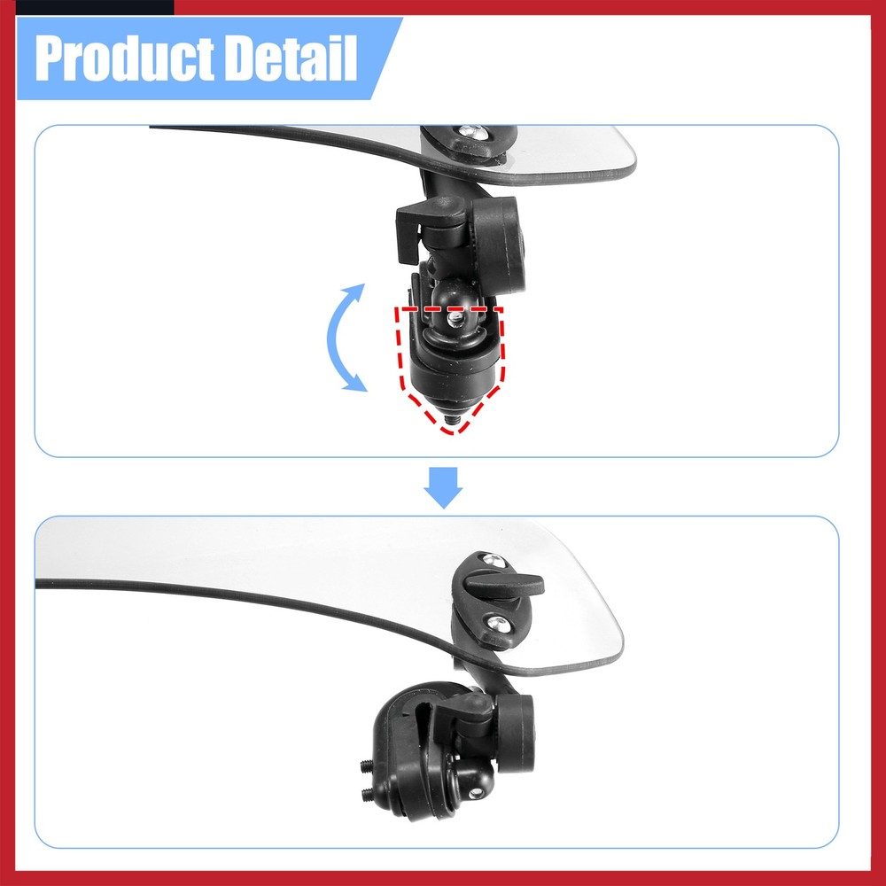 28.5cm Motorcycle Windshield Clear Lens Windshield Extension