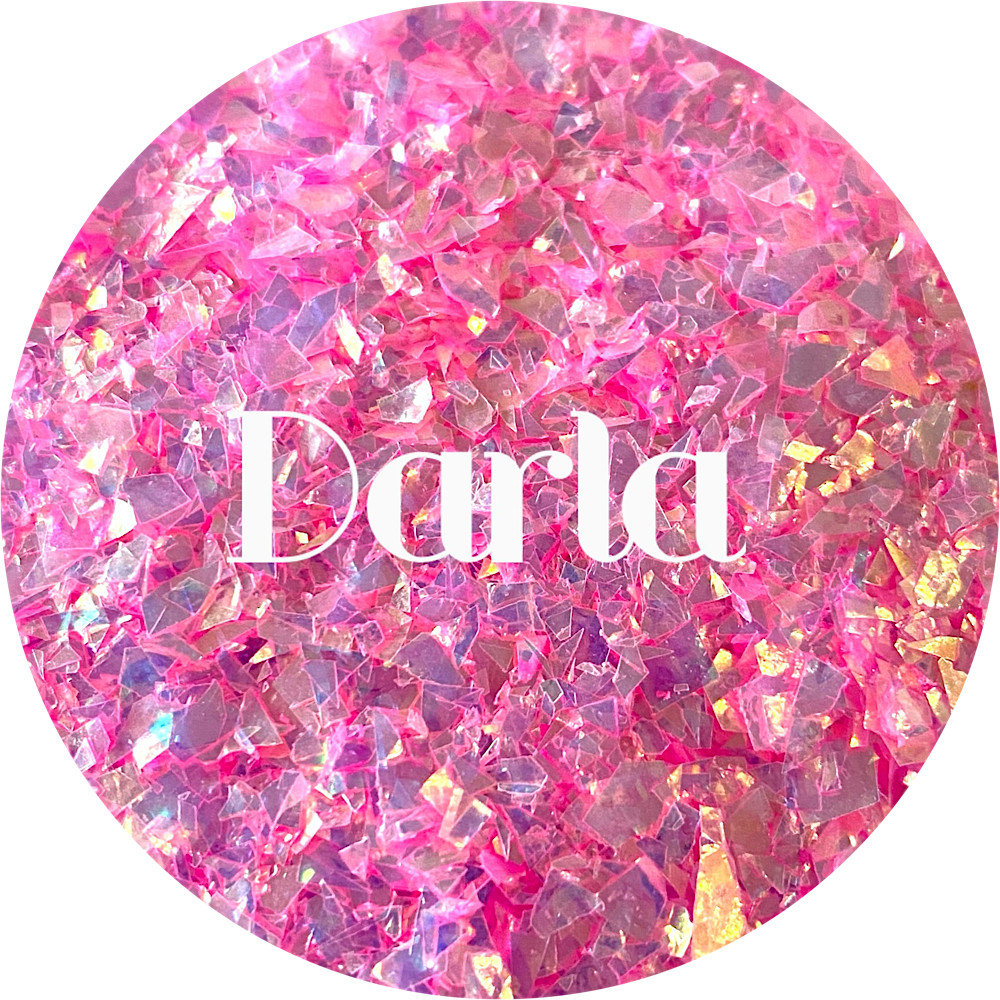 Premium Polyester Glitter - Pink Irregular Cut Shards