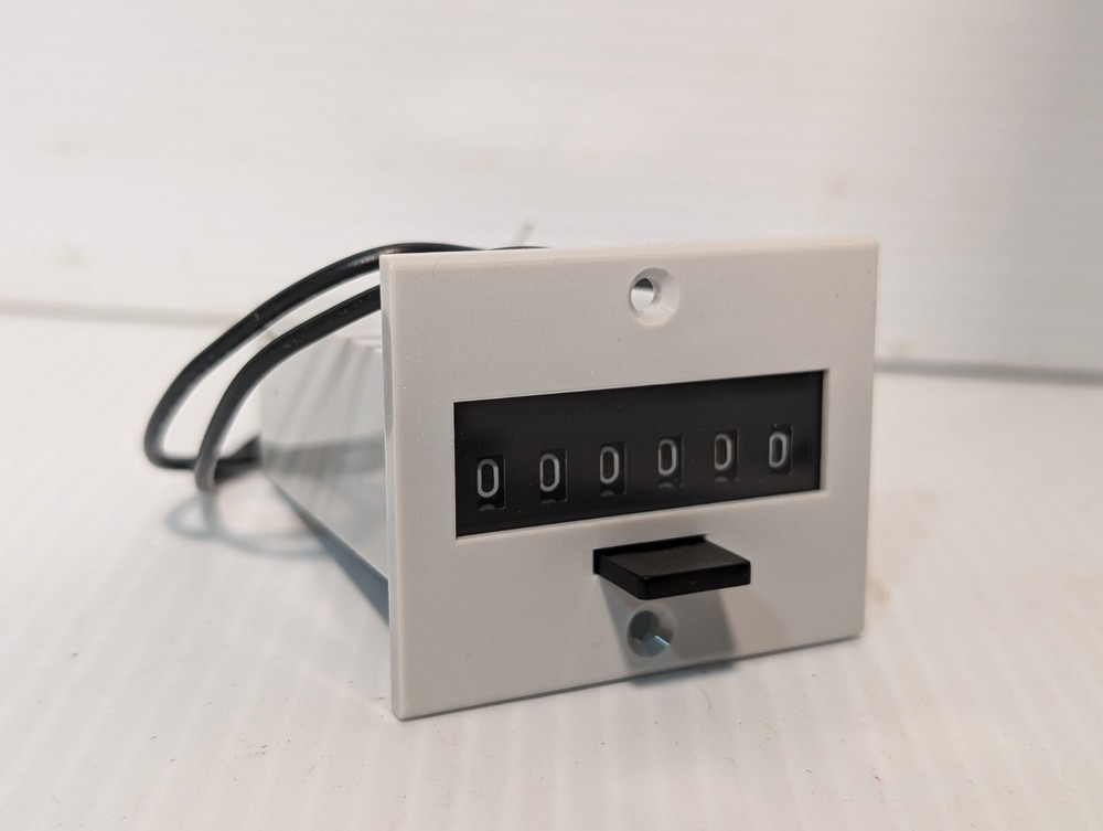 Redington P2-4906 Panel Mount Counter, 6 Digit, Push Button Reset - Free Ship