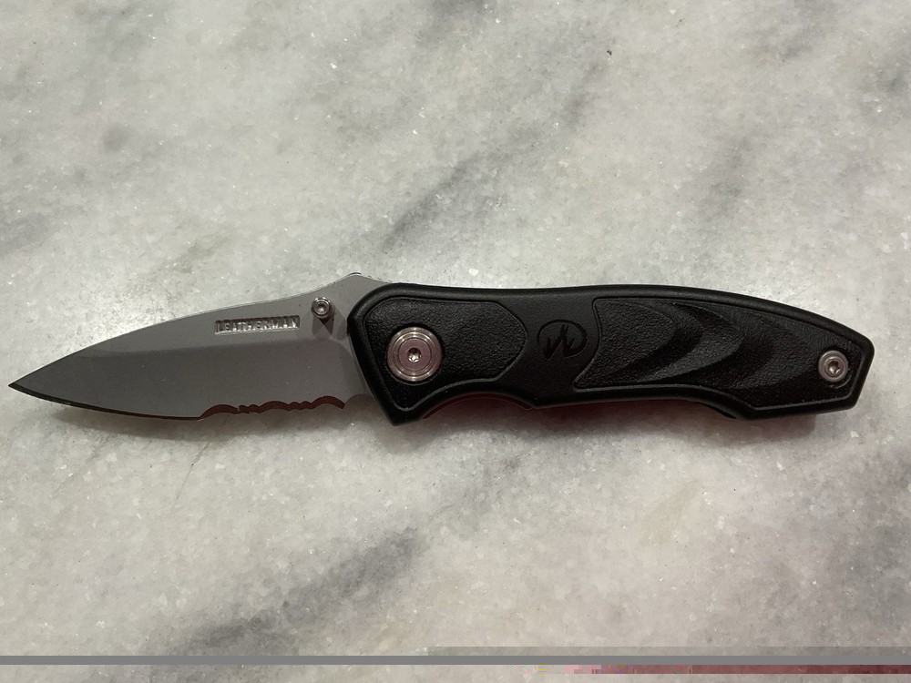 Leatherman Pocket Knife Black Plastic Handle