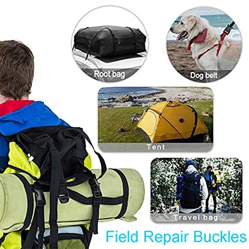 5 Pack 3/4" Side Release Buckle Dual Adjustable 5 Yards 3/4" Pp Strap