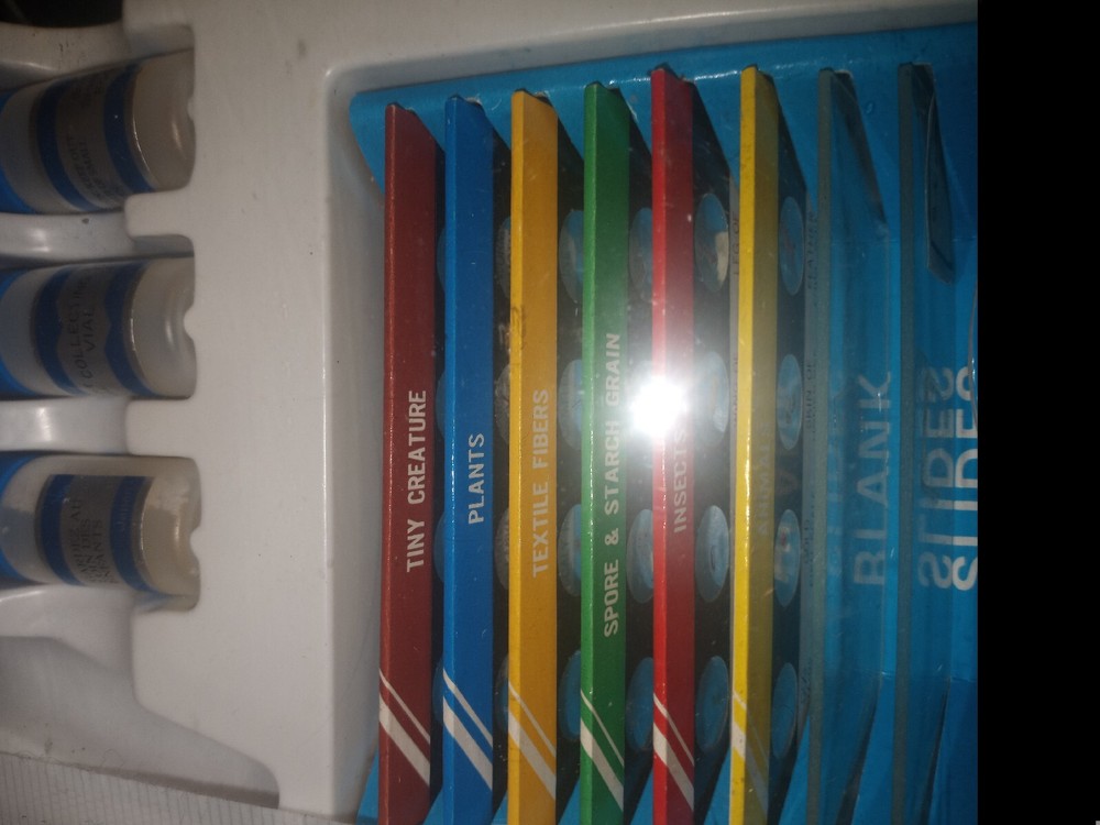 Vintage Edu Science 150x -1200x Binocular Microscope Set