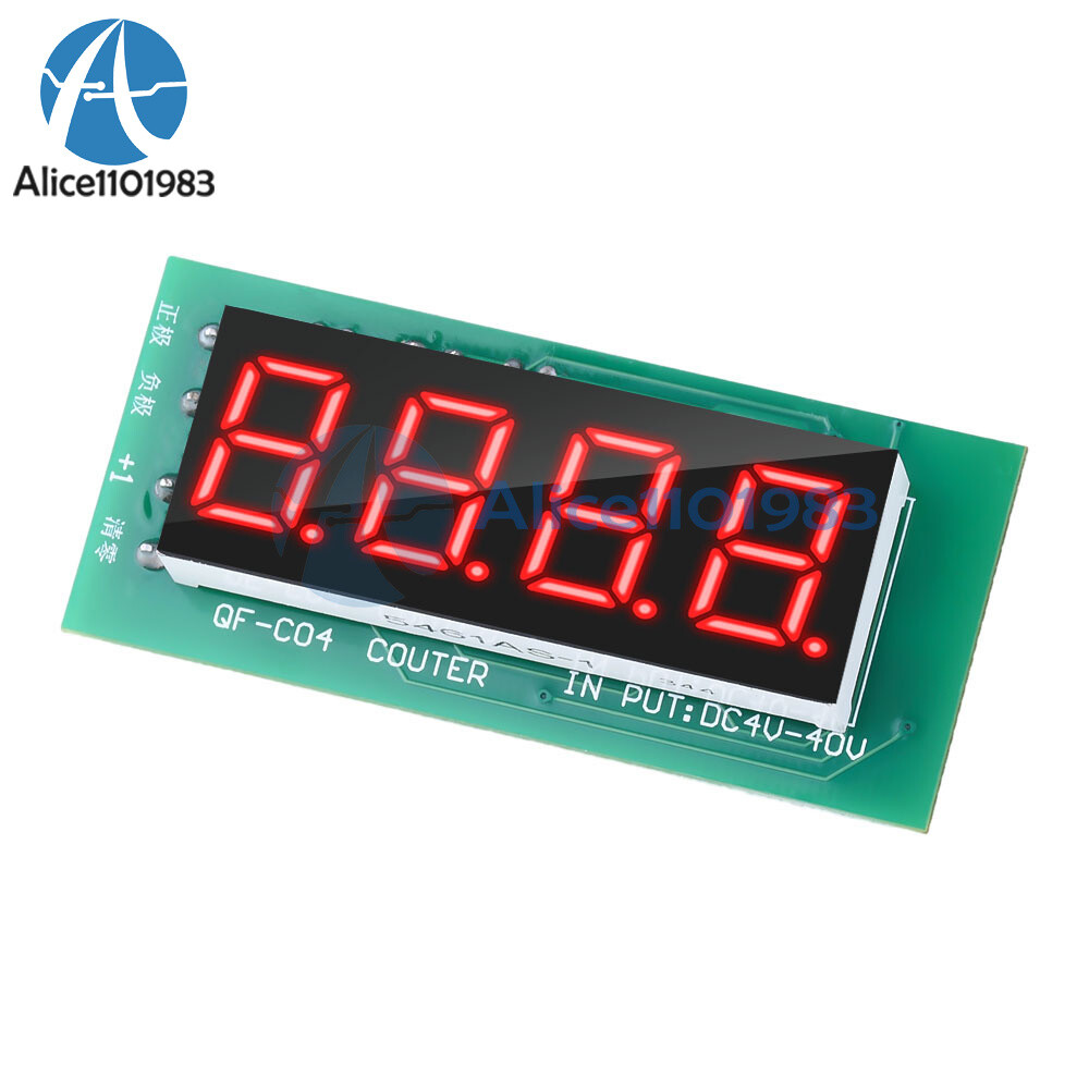 Digital Display 4 Digit Counter Module 0-9999 Counter Module W/ Memory Function
