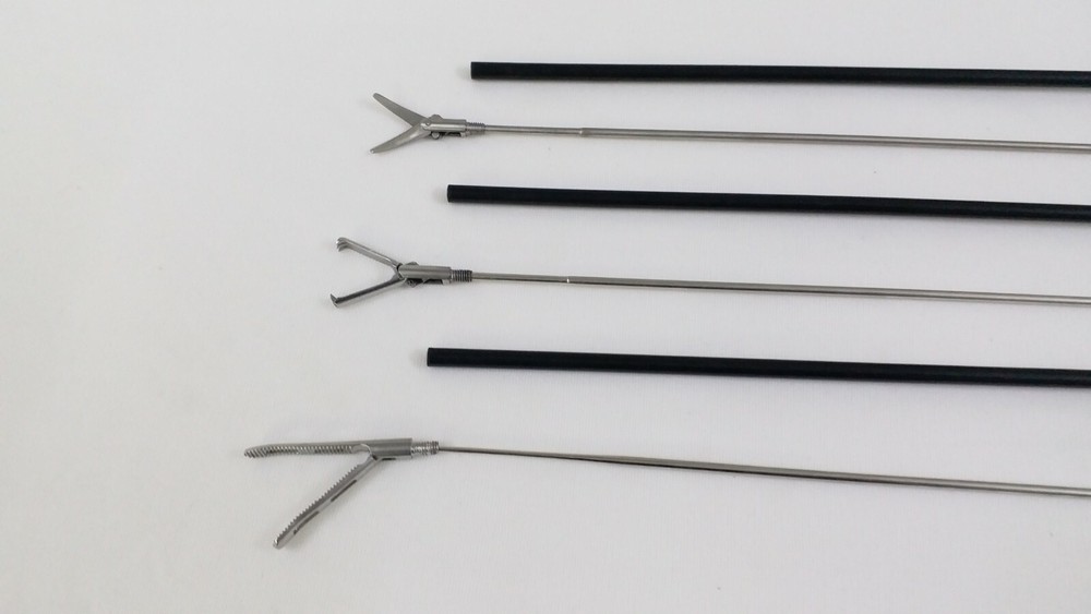 3pc Laparoscopic Grasping Forceps 5mmx330mm Endoscopy Surgical Instruments