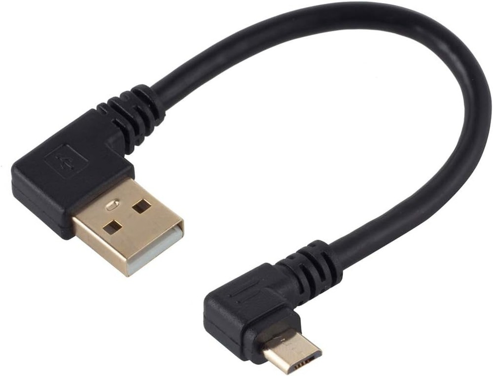 USB to Micro Cable 6Inch Right Angle Short Cord 90 micro 5p