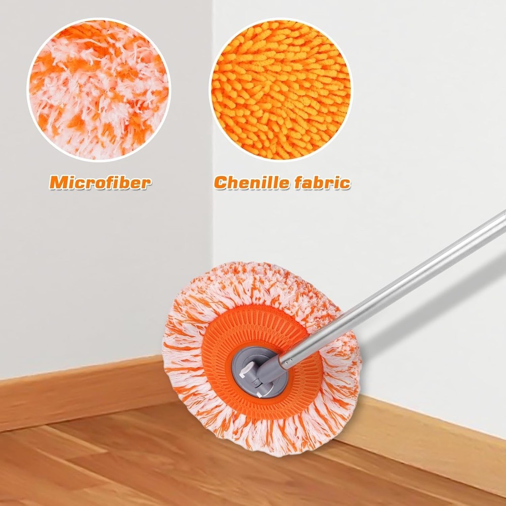 Professional-Grade 68-Inch Wall Mop with Microfiber Head for Maximum Cleanliness