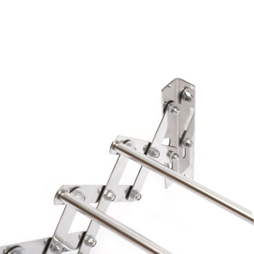 Wall Mounted Clothes Drying Rack Stainless Steel Retractable Laundry Drying Rack