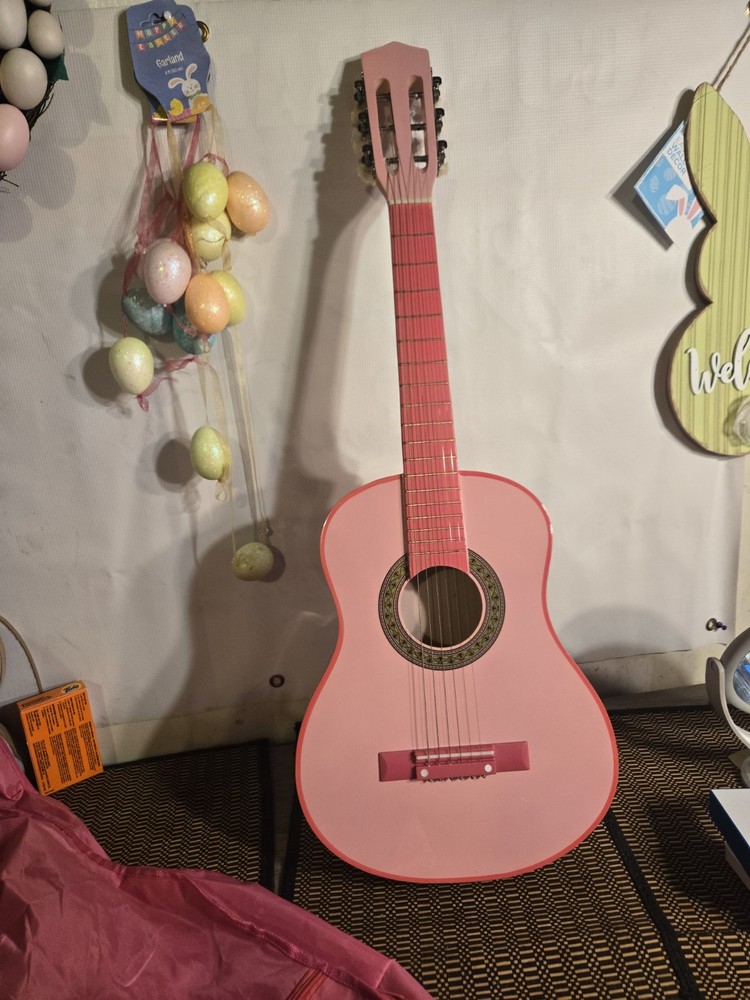 Pink Classical 6-String Standard Guitar with Gig Bag