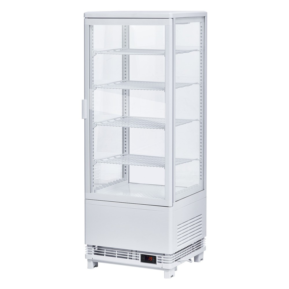 Refrigerator Display Case 3.5 Cu.Ft, Refrigerated Display Fridge for Pastry Cake