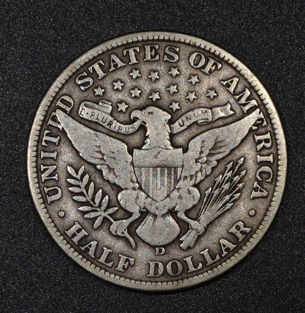 1907-D Barber Half Dollar "Fine"