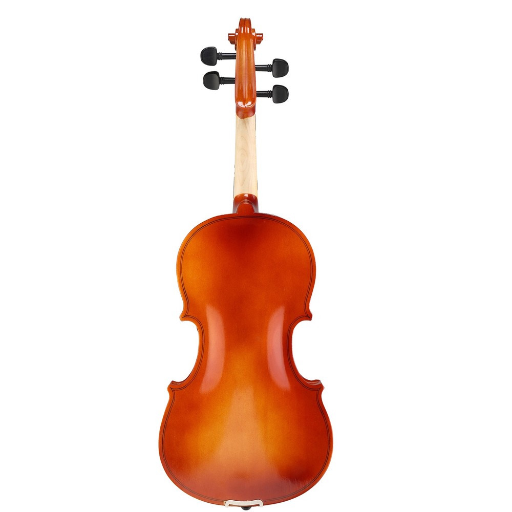 Glarry 1/8 Acoustic Solid Wood Violin Case Bow Rosin String Shoulder Rest
