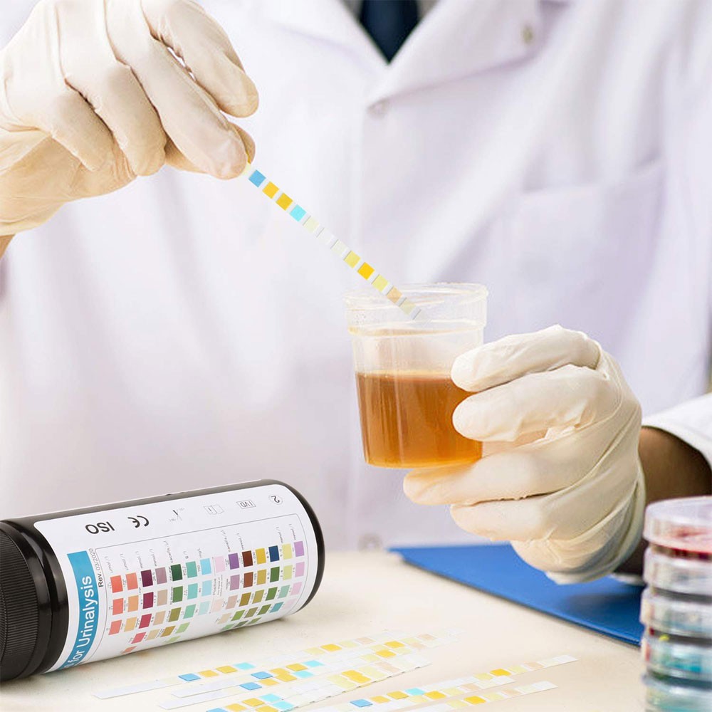 1Box 14 Parameters Analysis Test Strips Urinalysis Urine PH Test Reagent Strips