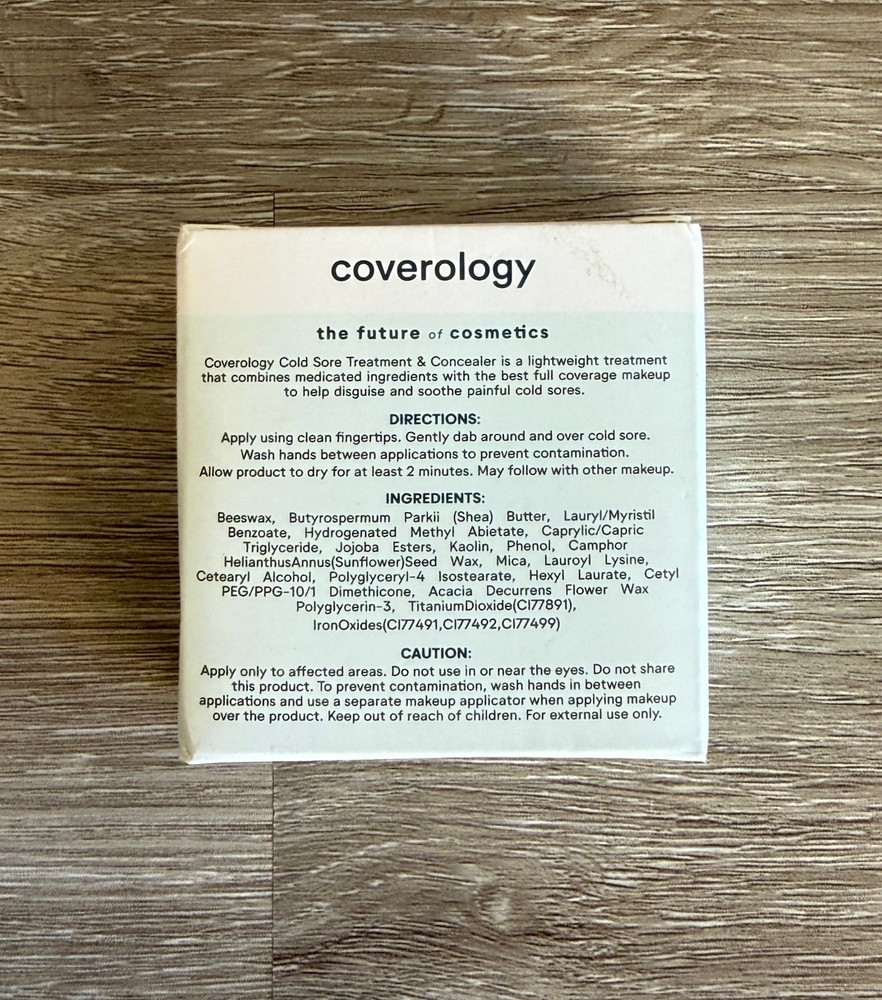 Coverology Cold Sore Treatment & Concealer Light Tone