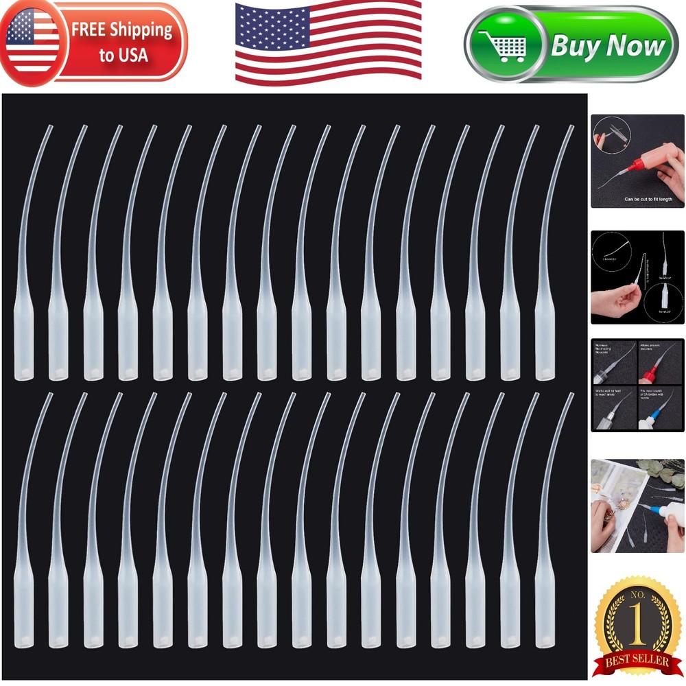100 Precision Micro Glue Tips for Hobby Projects - Clog Resistant Applicators