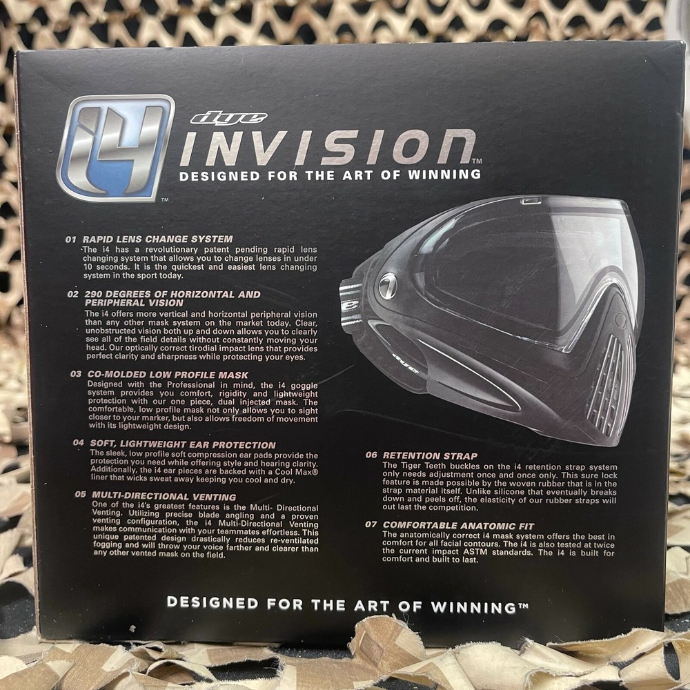 NEW Dye Invision Goggle I4 Pro Mask - Liquid Grey