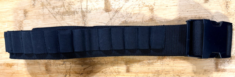 Allen Shotgun Shell Adjustable Belt w/2 Inch Webbing Holds 25 Shells