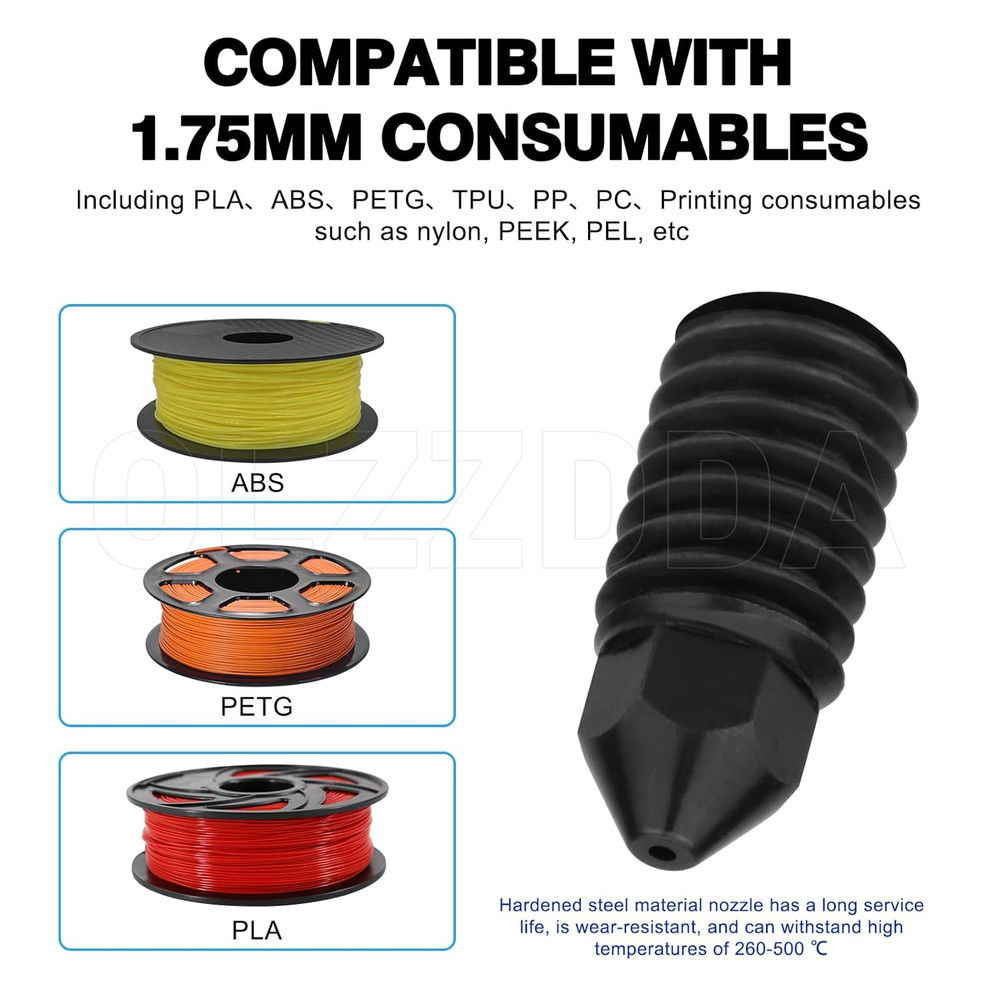 A1 Mini Hot End Kit with 0.2mm Nozzle for Bambu Lab A1/A1 Mini 3D Printers