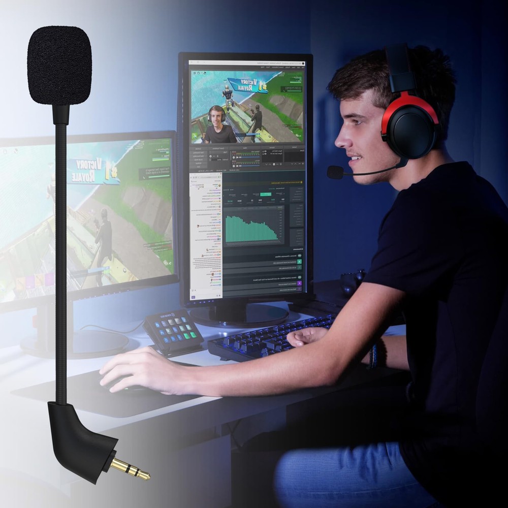 Cloud X Mic with Hyperx Cloud X, Cloud, Cloud II 2nd Version Gaming Headset, ...