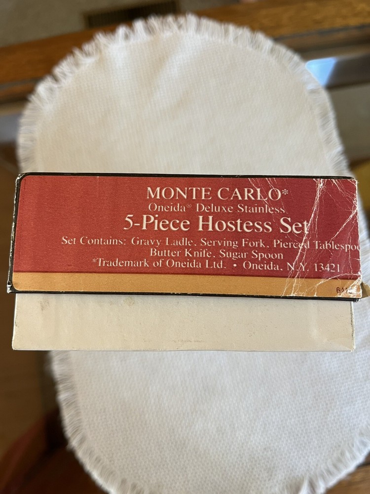 Oneida Monte Carlo 5 Piece Serving Pieces New