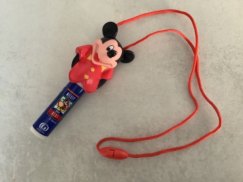 Mickey Mouse Lanyard Lip Balm Holder(used)