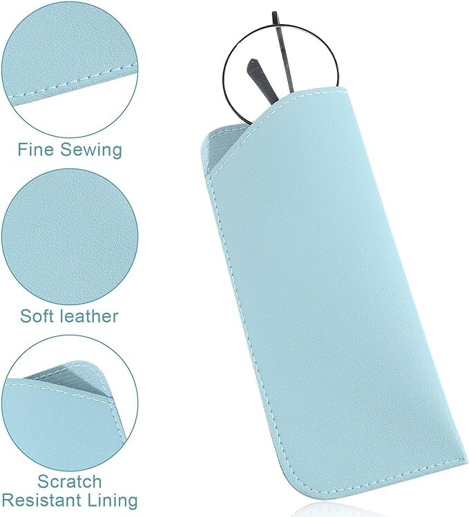 6 Pack Soft Glasses Case Eyeglass Case Sunglass Case