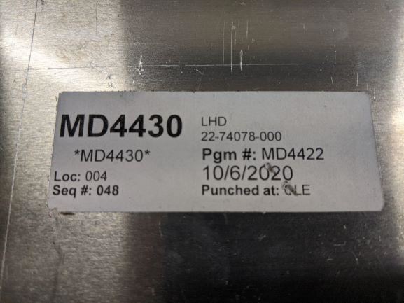 Freightliner Sleeper Auxiliary Control Panel - P/N 22-74078-000