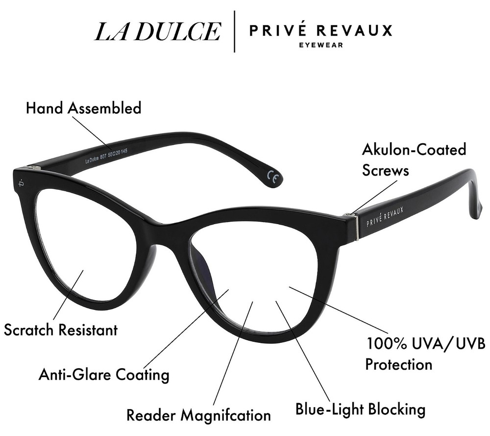 Prive Revaux La Dulce Blue Light Readers Strength