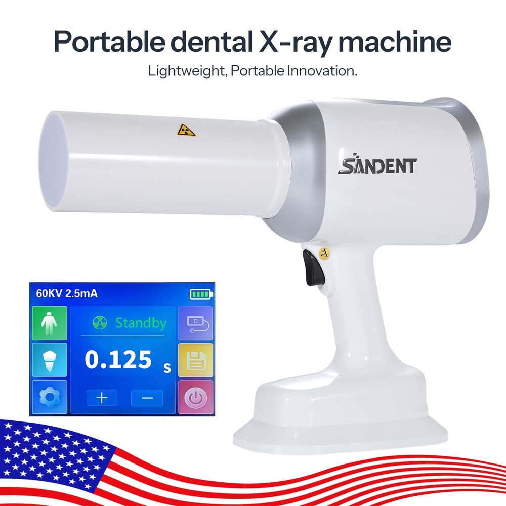Dental X Mobile Unit System Ray Digital Machine High Frequency w/ Shield
