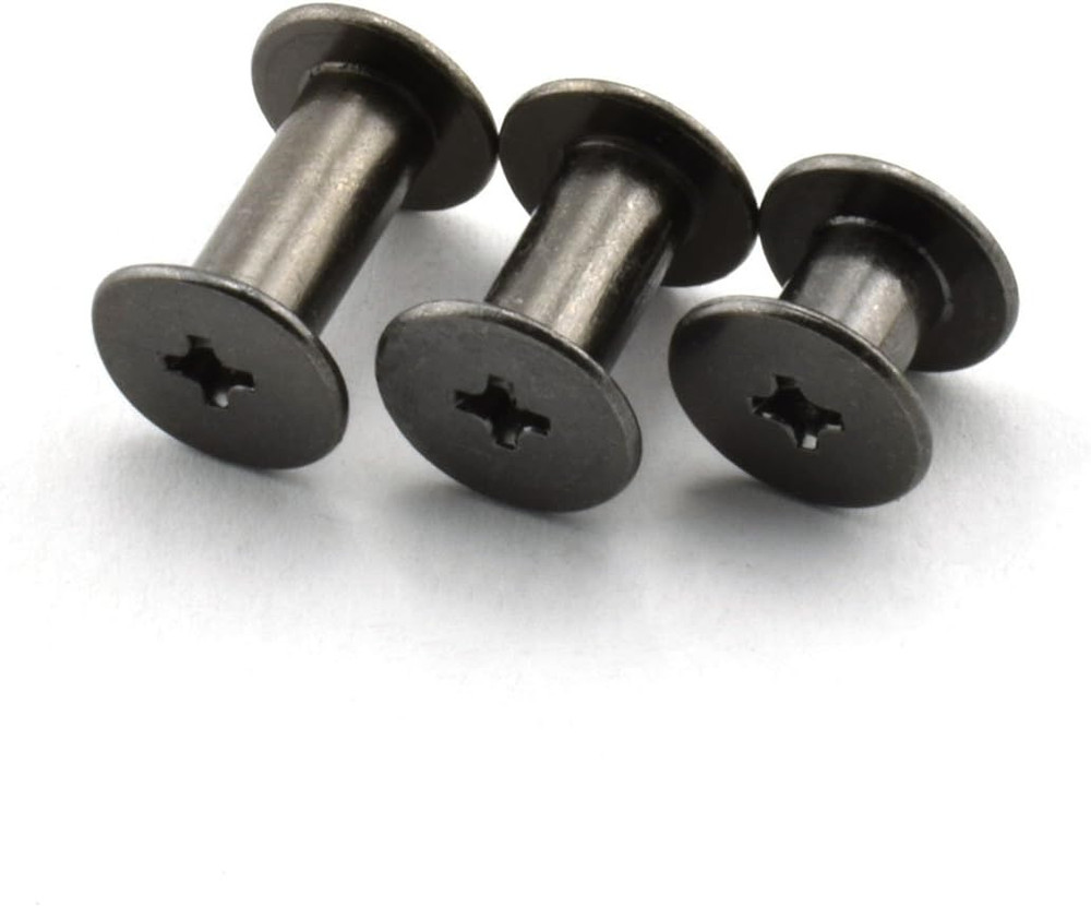 90 Sets Black M5 Chicago Screw Assorted Kit Phillips Head Button Stud Screws Nai