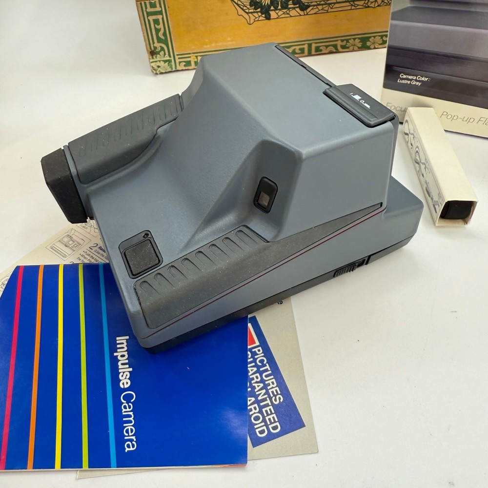 Polaroid Instant Impulse Camera with Box, Manual and Strap Clean UNTESTED