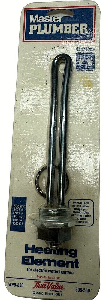 Master Plumber WPB-850 Electric Water Heater 1500W,  240V, 808-550, 9000132-31