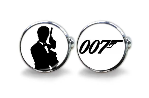 James Bond 007 Silhouette Cufflinks