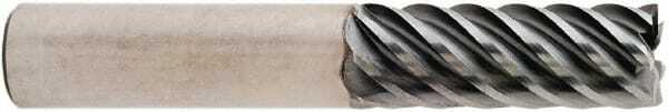 Niagara Cutter 1/2" Diam 7 Flute Single End Solid Carbide 0.03" Corner Radius...