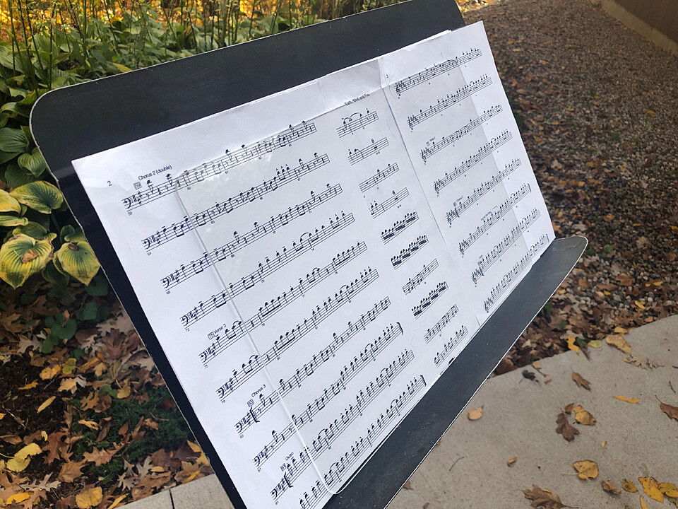 Acrylic Sheet for Music Stand Wind Clip