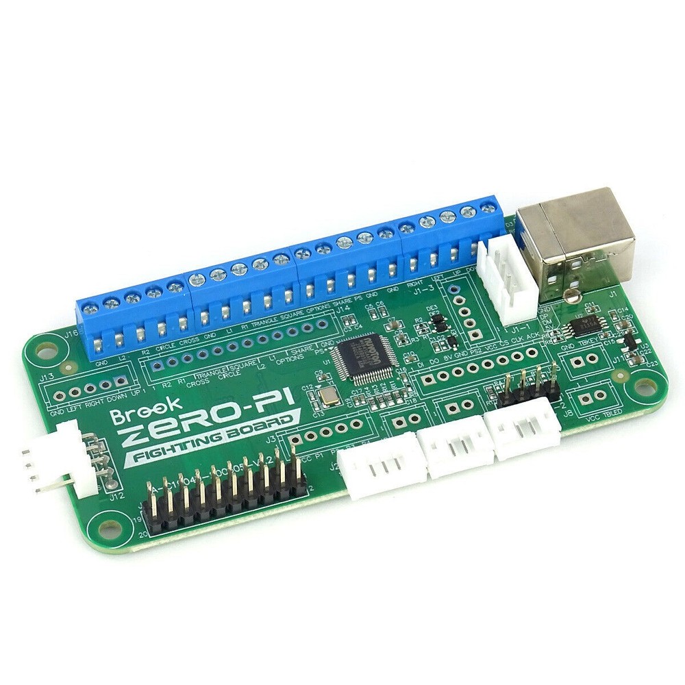 Brook Zero Pi Fighting Board P1 PS3 PS2 PSX PC Nintendo Switch Arcade Encoder