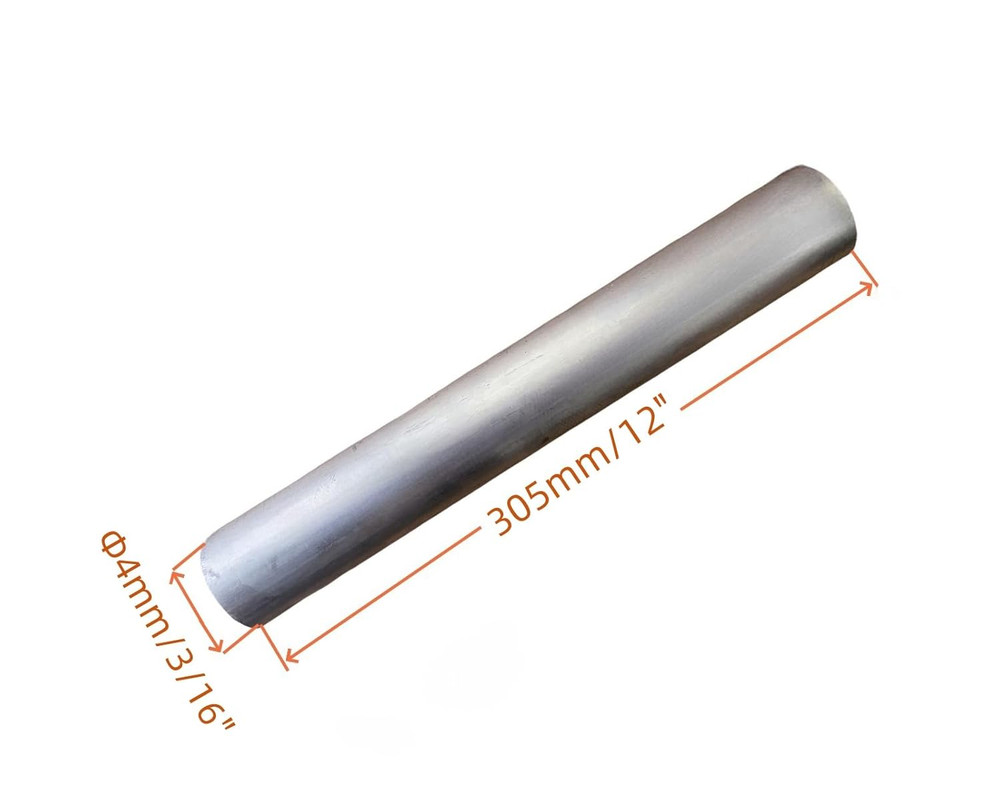 2Pcs 3/16" Diameter (0.157") X 12" Long 6061 Solid Aluminum round Rod, Solid Ext