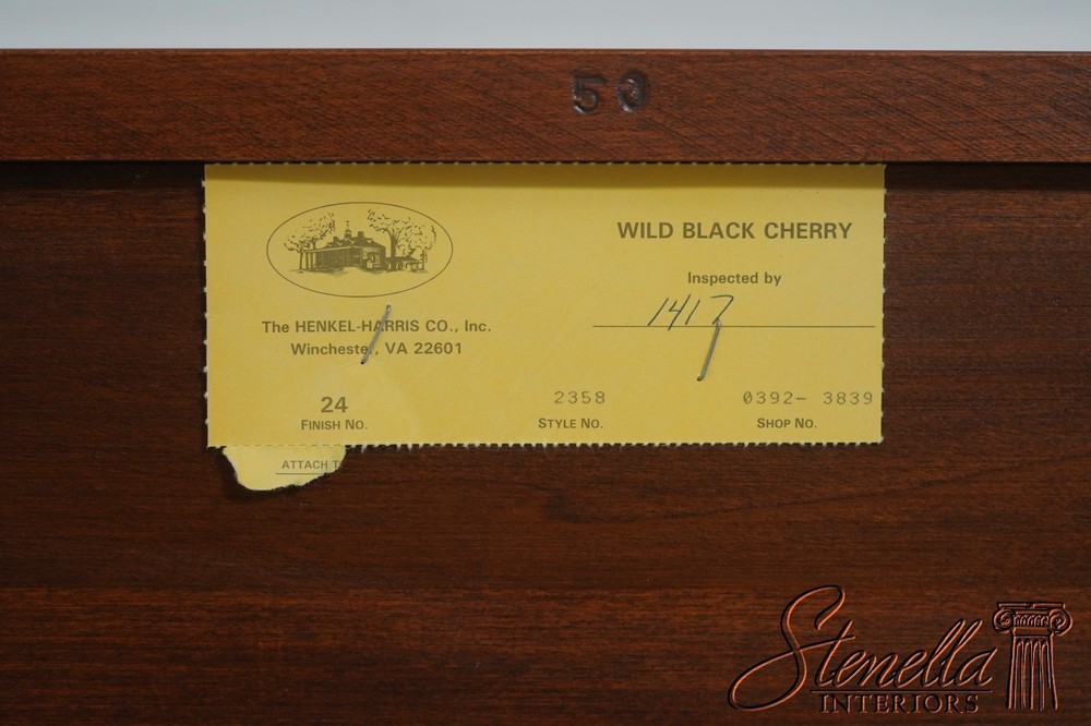 72276: HENKEL HARRIS Model 2358 Cherry Sideboard
