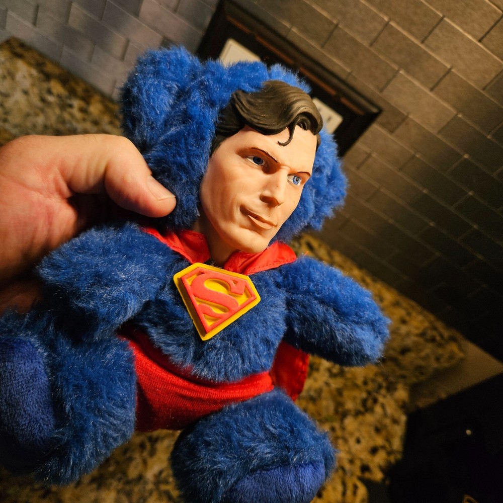 Superman christopher reeve plush teddy bear
